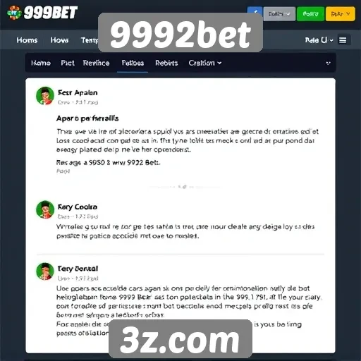 Feedback dos usuários sobre a interface da 9992bet
